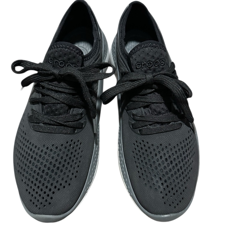 Crocs LiteRide Black Sneakers | Worn Once | Excellent Condition